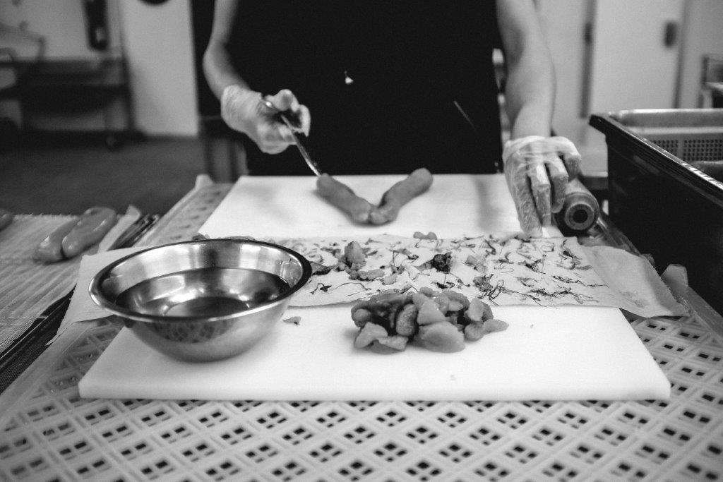 Travail de la poutargue